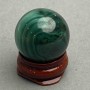 Malachite decorative sphere, diameter 25mm±, weight 37 g