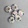 Pandora Bead Plastic, diameter 14×11mm, hole 4.5 mm, pack 6 pcs