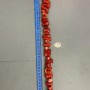Natural Coral Beads - Rough Cut Assorted Size, beads ranging from 12x10 to 30x12 mm, total weight 261 g, length 40 cm on thread