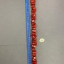 Natural Coral Beads, cut assortment sizes, range 12x10 to 30x12mm, approx. 242g, 40cm length on thread