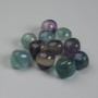 Fluorite natural stone tumbled, diameter 14-20×15-18×15-18mm± (assortment sizes) (Price per 100 g)