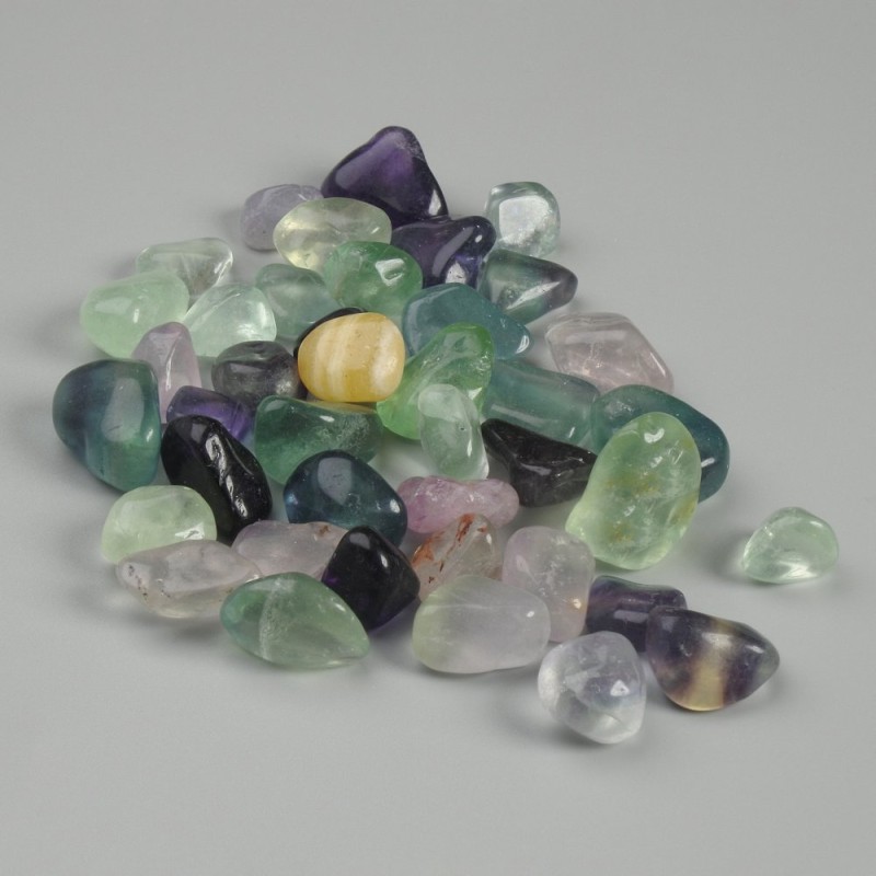 Fluorite natural cabochon stone, diameter 10-20x8-15x7-17mm+-, assorted size (Price per 100 g)