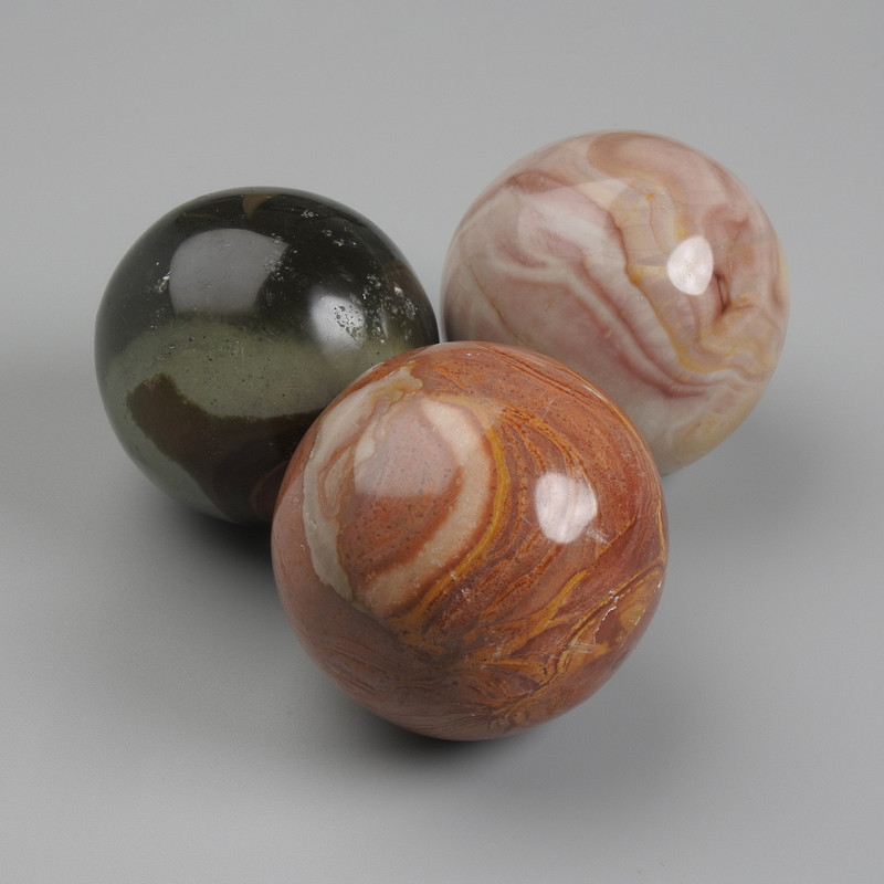 Agate Stone Sphere, diameter 30-45mm± (assorted sizes) (Price per 100 g)