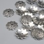 Cap findings for beads, metal colour silver, diameter 11x1mm± hole, diameter 2mm± packaging 26pcs +