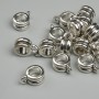 Silver Bail Metal Colour Silver, size 9×4mm± holes 2mm±, diameter 4, 8mm± packaging 19pcs