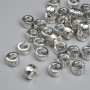 Pendant bead insert colour metal: silver, diameter 7×4mm± hole, diameter 3.6mm± pack 20g ~35 pieces +