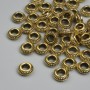 Gold bead insert, metal colour, diameter 7×3mm±, hole diameter ~3mm±, packaging ~39 pcs +