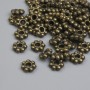 Bronze bead insert, metal colour, bronze, diameter 5.5×1.5 mm ± hole ~2 mm, packaging ~48 pcs