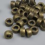Bead Insertion Finding Bronze Colour Bead, 6.5×3.5 mm approx, hole 4 mm+, packaging 20 g ~35 pcs