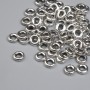 Bead Insertion Findings, Silver-Coloured Metal, 5 mm ± bead diameter, 1.7 mm ± hole, pack ~90 pcs