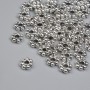 Bead Findings insert bead colour of metal silver, diameter 6mm± hole, diameter 1.7mm± packaging ~55pcs +