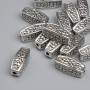 Bead Finding Inlay, Metal Color Silver, Diameter 12.5×5 mm ± hole 2 mm ± packaging ~14 pcs.