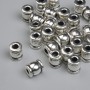 Bead finding – bead insert, metal colour Silver, diameter 6×5mm±, hole diameter ~2.4mm±, packaging ~28pcs
