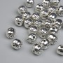 Bead Finding Insertion in Silver Metal Colour, 6mm Ø+- hole 0.7mm+- packaging 20g ~27pcs.