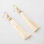 Earrings 'Tassel' Elephant Ivory, length 8cm, metal colour 'gold'