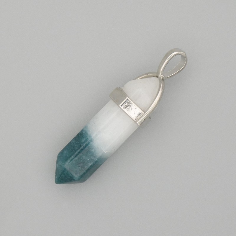 Filter: Pendant of Tinted Quartz, White-Green Hexagon, 4 cm+