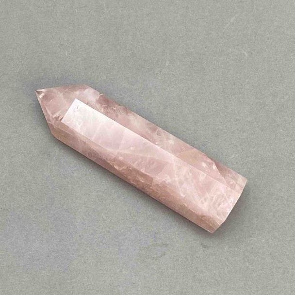 Souvenir Pink Quartz Pencil 100x23mm± assortment of sizes weight from 100 g. (per 100 g)