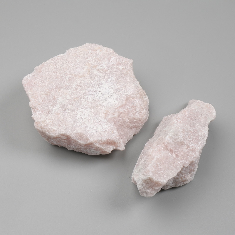 Pink Quartz natural unprocessed stone, diameter 53×35×25mm± (assorted sizes) weight of piece from 100 g (Price per 100 g)