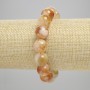 Bracelet Citrine Smooth Bead 12mm+-, length 18cm+- stretch