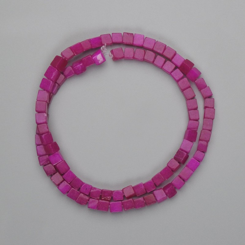 Tourmaline Cubic Beads, 4x4mm, thread length 39cm ±