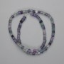 Fluorite Beads Cube, diameter 4x4mm +-, length 38cm +- on thread