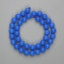 Apatite beads smooth round 10mm diameter, length 38cm on a thread