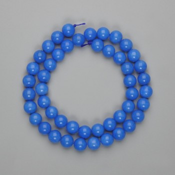 Apatite beads smooth ball 8mm diameter, thread length 38cm±