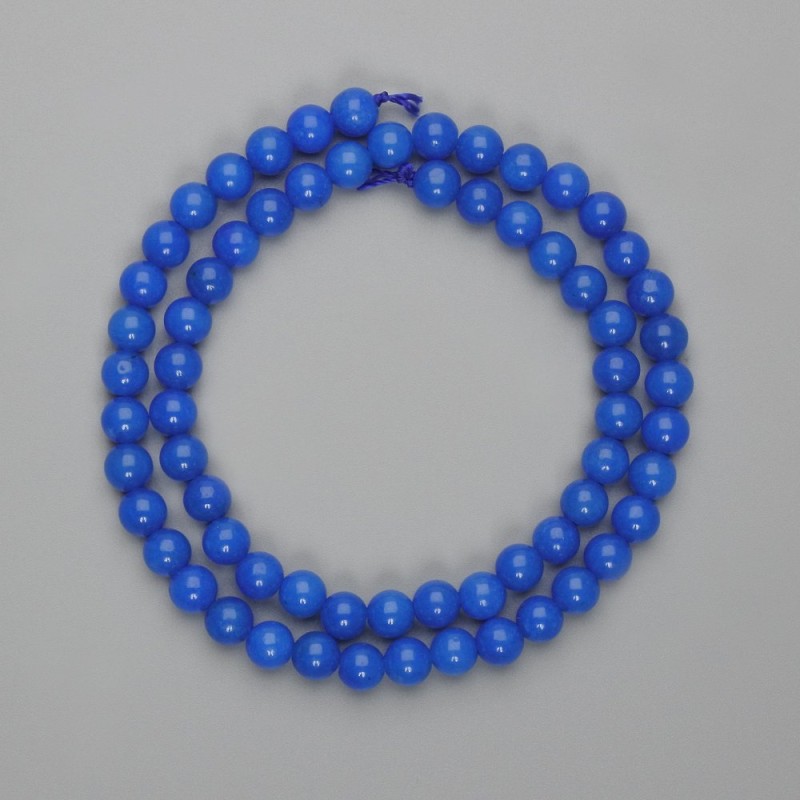 Apatite Beads Smooth Sphere 6mm Dia. ±, 38cm Length on Thread