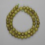 Chrysoprase (Chrysolite) Beads Faceted Ball 7.5mm, 38cm long on thread