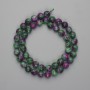 Zoisite beads faceted round bead, diameter 8mm ±, length 37cm ± on a thread