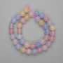 Morganite Beads smooth ball 10mm diameter on thread 38cm+/-