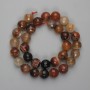 Agate Beads Faceted Round Bead, 12mm diameter, 37cm long on cord