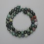 Moss Agate Beads Faceted Round 8mm, 36cm on Thread
