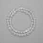 Beads Mountain Crystal Faceted Round Bead, 6mm diameter ±, 38cm length ± on thread