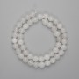 Mountain Crystal Beads Faceted Round 8mm, on Thread, 38cm