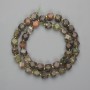 Landscape Jasper Beads (Multistrand) - Amorphous facets, 8.5×8mm ±, 3mm+ beads on thread, length 37cm ±
