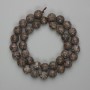 Coffee Jasper Faceted Beads 10mm ball, length 37cm on thread