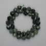 Ocean Jasper Beads, faceted, 10×9mm, length 36cm on thread
