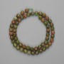 Heliotrope faceted round beads, 6mm diameter ±, 36cm length ± on a thread