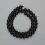 Shungite Faceted Beads 8mm on Thread, 35cm ± length