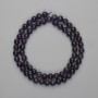 Amethyst Beads smooth round 6mm diameter, 38cm length on thread