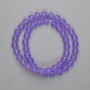 Lavender Amethyst Round Beads 8mm, 38cm length on beading thread