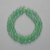 Nephrite Beads, faceted round beads 8mm diameter, 37cm length on a thread