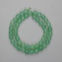 Nephrite Beads, faceted round beads 8mm diameter, 37cm length on a thread