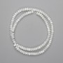 Mother-of-P pearl Rondelle Beads, 5x3mm diameter, 40cm length on thread