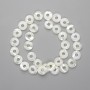 Mother-of-Pearl Donut Beads, 12mm diameter, 40cm +/- length on thread
