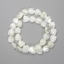 Mother-of-P Pearl Heart Beads, diameter 11.5-12×13mm, length 40cm on thread