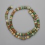 Shell Beads - Scarface (Scarfarca) Rondelle Beads, 6×1mm dia, 39cm length on fishing line