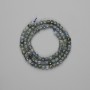 Indi-golite Tourmaline Beads Garnet Cubes 4×4mm±, Length 39cm± on Thread