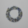 Kianite Beads Faceted Cube 4×4mm +-/string length 39cm+- on thread